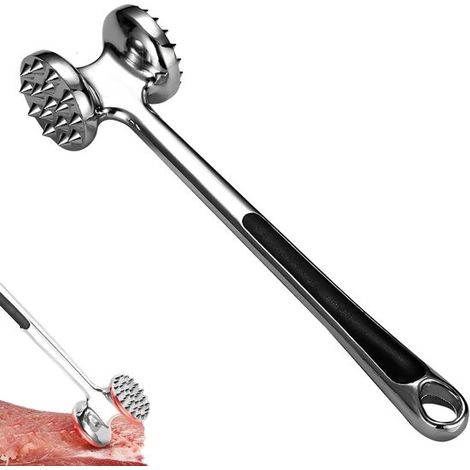 Martello con carne Antiadhésief, Martello con carne per bistecca, Attendrisseur de Flende, Attendrisseur à Escalope, Martello con doppia faccia, Martello con carne per bistecca, Polli, Côtelettes, Arg (1/5)