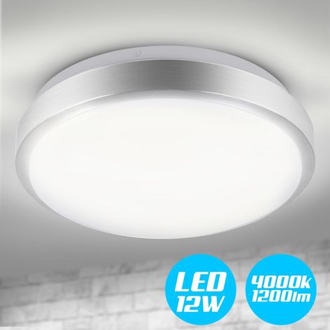 Plafoniera LED Rotonda 12W Luce Bianca 4000K Naturale Lampada Soffitto 29,5cm (1/7)