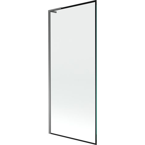 Mexen Next L Badewannenfaltwand einflügelig 80 x 150 cm, schwarzes Muster, Gun Metal - 895-080-000-03-70-95 (1/5)