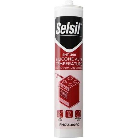 SELSIL SILICONE ALTA TEMPERATURA SHT-300 NERO 310 ML