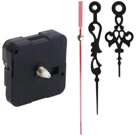 Horloge murale mécanisme de mouvement à piles accessoire d'horloge avec pointeur pour bricolage horloge réparation pièce remplacement (1/5)