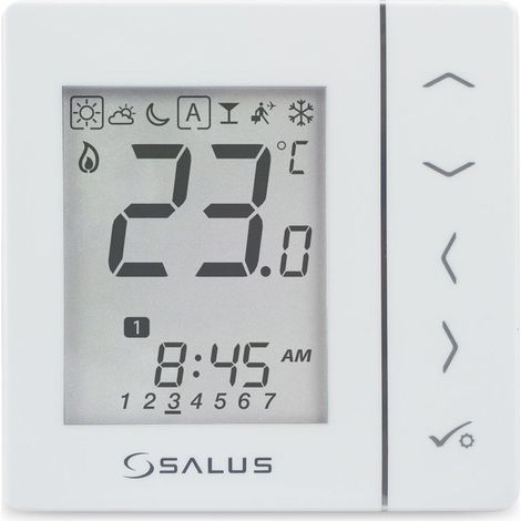 Controlador de temperatura programable, blanco, empotrable, 230 V, VS30W (1/5)