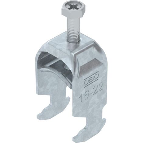 OBO Bettermann Bügelschelle 2056 16-22mm Stahl tauchfeuerverzinkt, 1186016 (1/2)