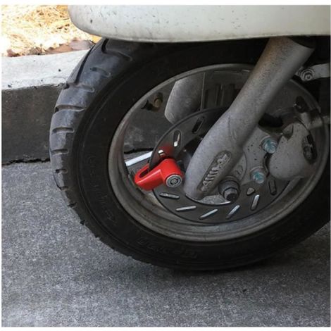 Verrouillage de Frein à Disque,Antivol de Disque d'Alarme de Moto,Verrouillage de Frein à Disque de Sécurité,Bloque Disque