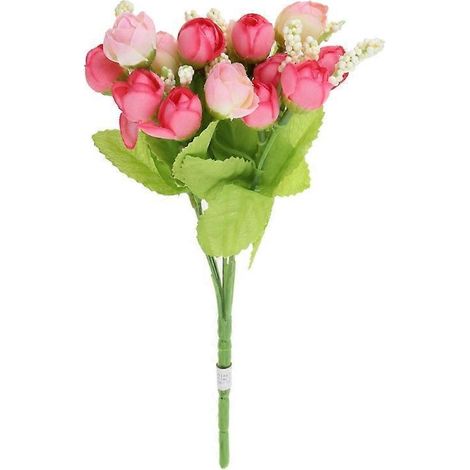 Tête de rose artificielle en soie, 15 pièces, feuilles de fleurs factices pour décoration de mariage à domicile, bouquet de mariée.
