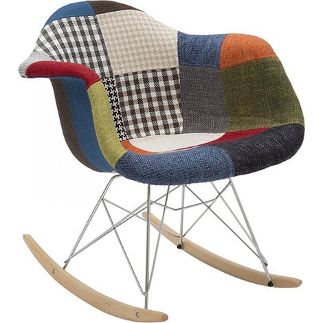Poltrona a dondolo Patchwork