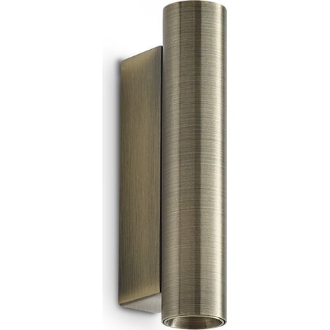 Ideal Lux Applique moderna Look 2 luci LED integrato ottone vetro metallo