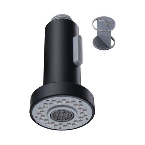 noir Douchette pour Robinet Cuisine Douchette 2 Modes Tête Robinet Cuisine Douchette Remplacement Douchette pour Rétractable Mitigeur Cuisine,Chromé ,G1/2