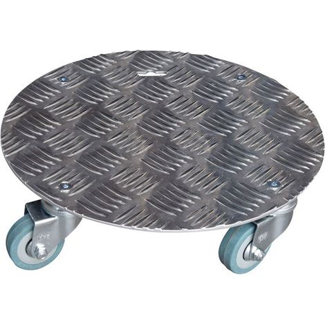 Runde Pflanzenrolle 30cm Aluminium Schachbrettmuster - Louis Moulin