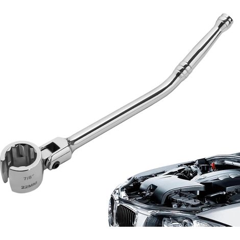 Outil pour sonde lambda : clé flexible de 22 mm pour l'installation  Outil de démontage de la sonde lambda pour compartiment moteur, capot de véhicule (voiture, camion, remorque, SUV, camping-car, tra (1/5)