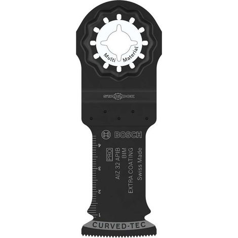 Bosch 10 hojas multimaterial AIZ 32 APIB para herramientas multifunción (para madera con clavos, metal sándwich, ancho 32 mm, accesorio profesional)