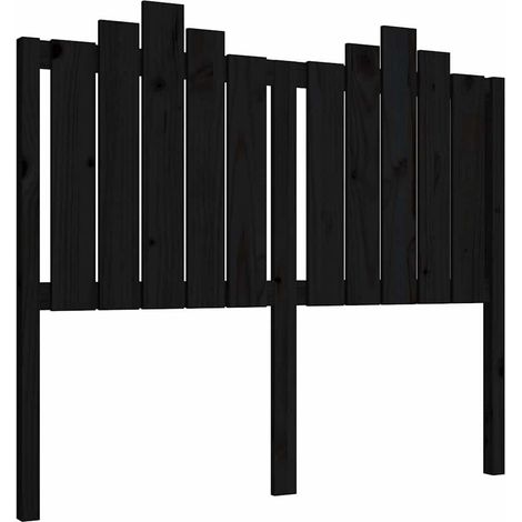 Maison Exclusive - Cabecero de cama madera maciza de pino negro 1 (1/5)