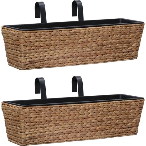 Conjunto de jardineras 2 unidades jacinto de agua vidaXL (1/2)