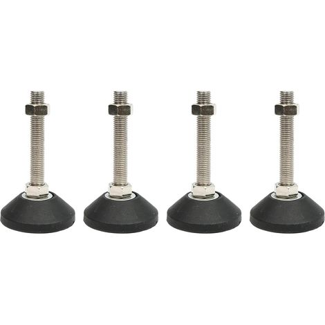 Pieds de nivellement pour meubles, 4 pcs M8 Pieds de réglage de la hauteur pour tables, chaises, canapés, établis, commodes, bancs, armoires(D40M8L30)