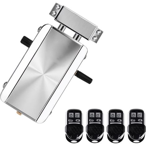 Serrure de porte électronique sans fil avec télécommande, serrure de porte intelligente (1/5)