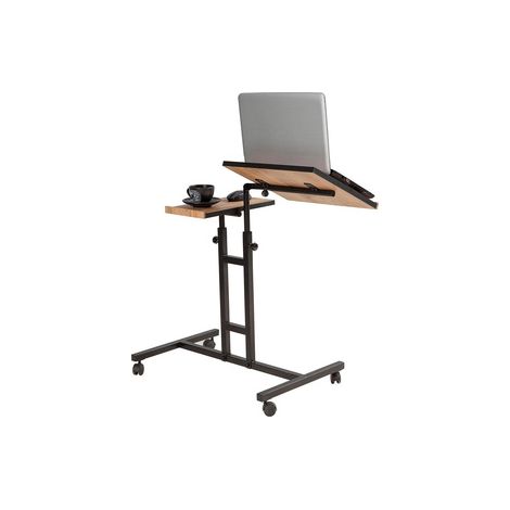 Mesa para portátil,100% Tablero de aglomerado rechapado en melamina, Color Atlantic Pino
Negro