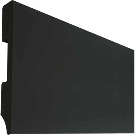 Nordlinger pro lot de 5 plinthes - plastique 240 cm x 12 cm noir 100089 - resistantes a leau (1/2)