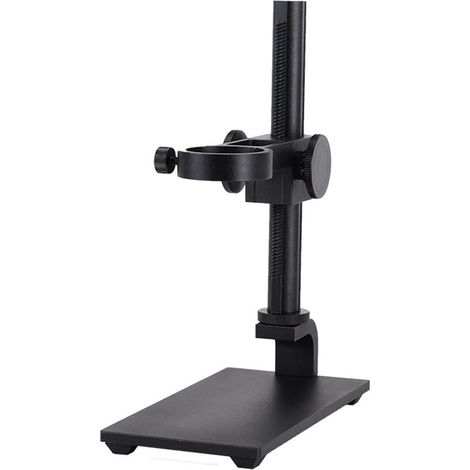 Support de microscope noir, support de levage en alliage d'aluminium, support de 35 mm, utilisé pour l'entretien et le soudage des microscopes (1/5)