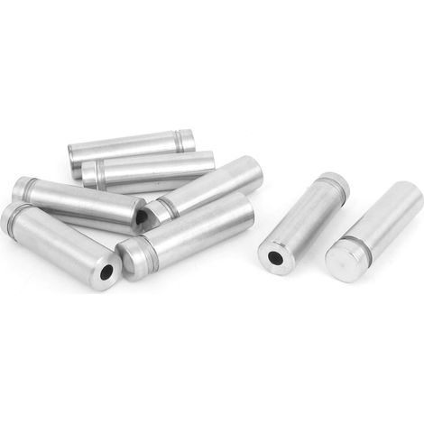 Épingles à verre sans cadre en acier inoxydable 12 mm x 40 mm, 8 pièces (1/2)