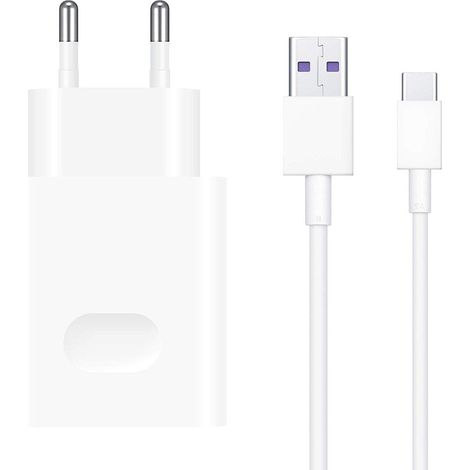 Huawei CP404 SuperCharge Cargador de pared + cable USB-C 22,5W - Blanco