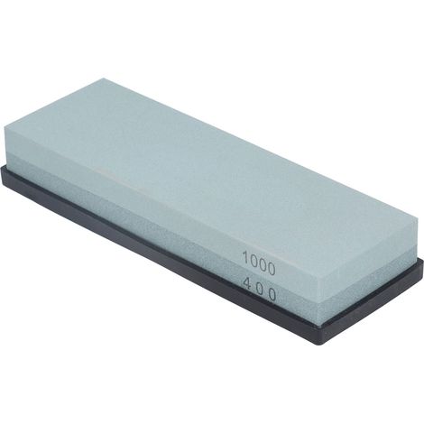 Schleifstein-Set mit doppelseitigen Schleifsteinen (Körnung 400–1000) inklusive rutschfester Gummiauflage (1/5)