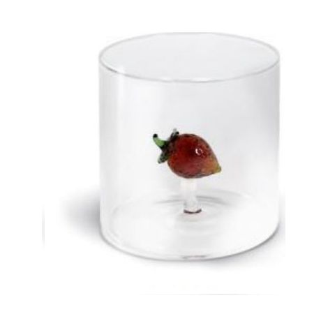 BICCHIERE IN VETRO BOROSILICATO FRAGOLA 250ML LINEA MONTEREY
