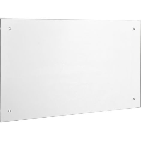 Küchenrückwand Mora Glas Herdspritzschutz 90x50 cm Klarglas neu.haus