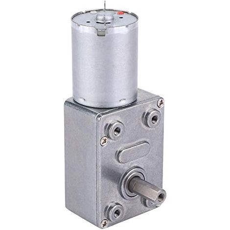 Micro DC Worm Gear Motor 24V Gear Motor (24V, 25RPM) (1/5)