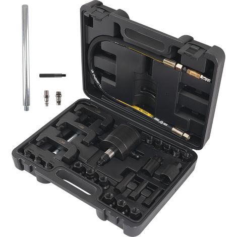 Extracteur d'Injecteurs Diesel Air Comprimé 19 Adaptateurs Acier Carbone (1/5)