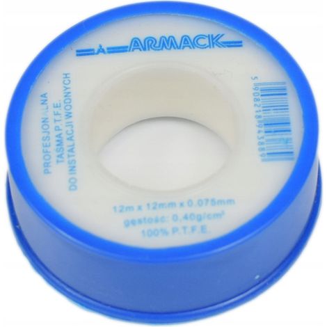 Ruban PTFE Armack 12 mm x 12 m x 0,08 mm (1/5)