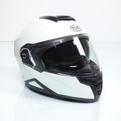 Casque Torx pour moto Torx Taille XS Neil 2 White Shinny Neuf (1/3)