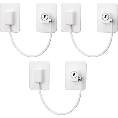 Window Locks-3pcs-Metal Safety Locks-Anti-fall-Child Locks-Window Limiter Locks (1/5)