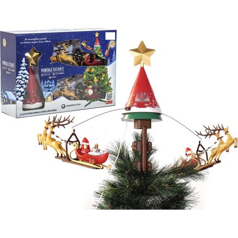 Puntale albero di Natale rotante con slitte 107001 (1/3)