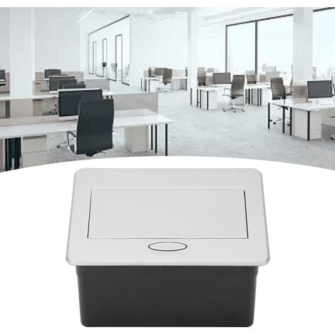 Prise de bureau invisible encastrée à 2 trous J30L, conception escamotable dissimulée, prise de courant de bureau standard américaine (125V). (1/5)