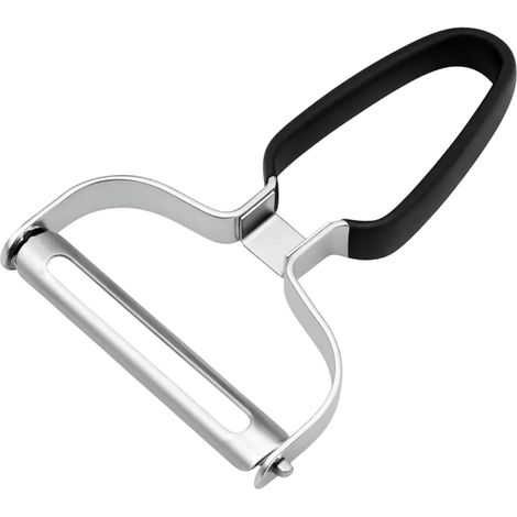Vegetable Peeler, Manual Vegetable Peeler, 15 x 10 cm, Black, with Stainless Steel Blade, for Peeler, Slicer, Cucumber, Carrot, Cabbage, Fruit, Vegetables, for Home Kitchen, Camping (1/5)