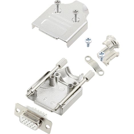 encitech MHDM-09-HDS15-W-K 6355-8059-11 D-SUB Buchsenleisten-Set 180 ° Polzahl: 15 Lötkelch 1 St.