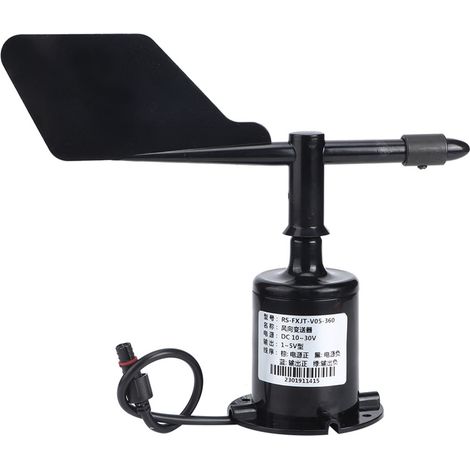 Transmetteur de vent à 360 degrés, transducteur, anémomètre, instruments de mesure de la vitesse du vent et des conditions météorologiques ambiantes, 1-5 V (alimentation 5 V) (1/5)