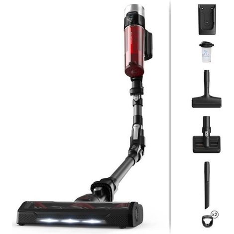 Aspirapolvere a scopa senza fili multifunzionale Rowenta, Performante, Leggero, Regolazione automatica della potenza, Tubo Flex RH2078WO (1/5)