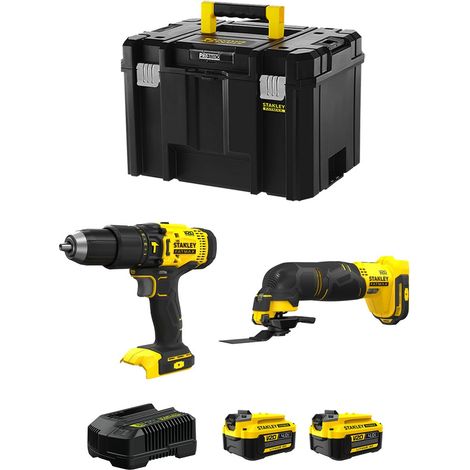 STANLEY FatMax Kit SVK207 (SFMCD711 + SFMCE500 + 2 x 4,0 Ah + Cargador + TSTAK VI) (1/5)