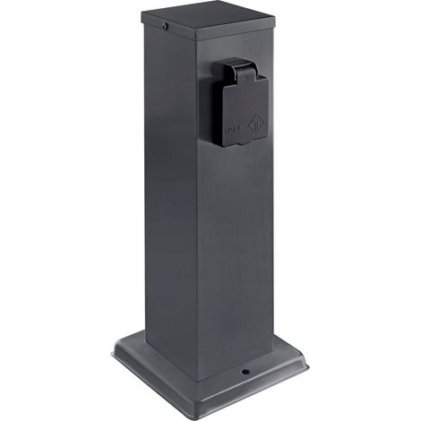 Heitronic 501334 Multipresa Antracite Protezione per i bambini (1/3)