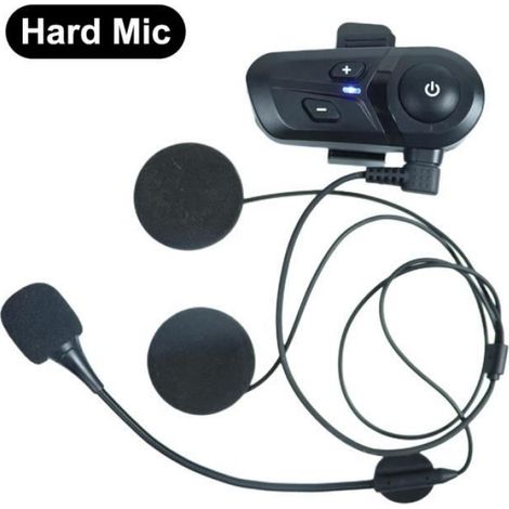 Kit Bluetooth Casque Moto - - Bluetooth 5.3 - Étanche IPX67 - Autonomie 70H - Universel (1/4)