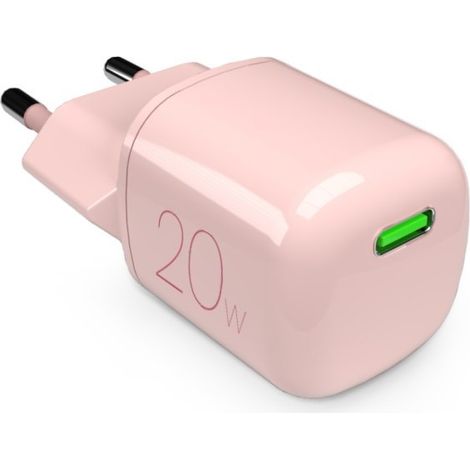 USB-C GaN 20W Wandladegerät – Rosa (1/2)