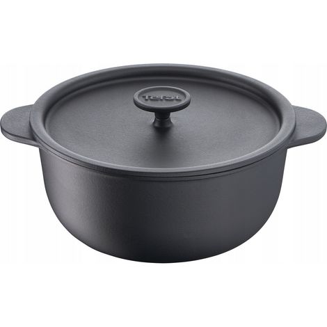 Casserole traditionnelle en fonte TEFAL E22544, compatible induction, 20 cm, 2,7 L (1/5)