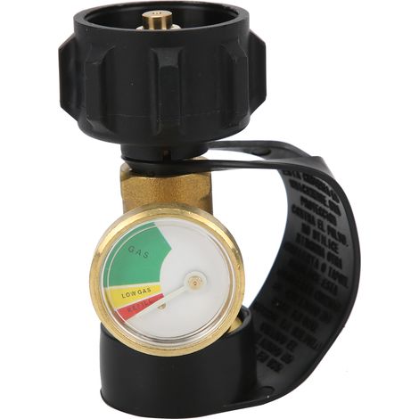Adaptateur de réservoir de propane extérieur en laiton Type1, manomètre de pression pour bouteille de gaz avec prise US (1/5)