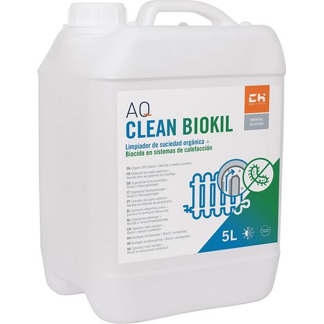 AQ CLEAN BIOKIL Desincrustante antibacteriano para sistema de calefacción 5L