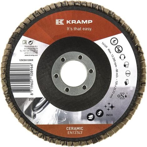 Disco l谩minas cer谩. 125mm K120 UNIVERSAL 125CEK120KR (1/2)