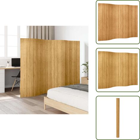 Cloison de séparation Bambou naturel 250x165 cm - Cloison De Séparation - Diviseur De Pièce - Écran D'intimité - Bambous - Décoratif (1/5)