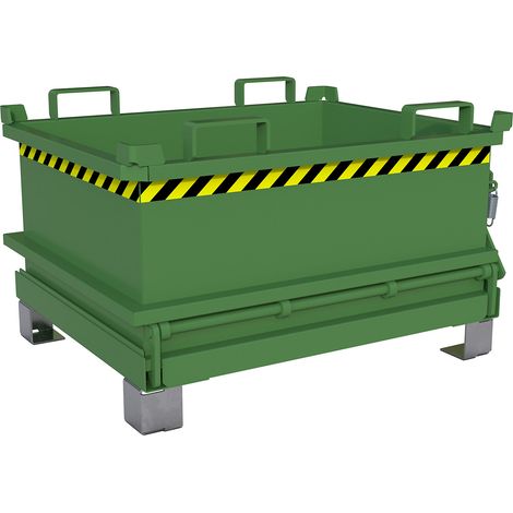 eurokraft pro, Conteneur à fond ouvrant, volume 0,24 m³, vert (1/5)