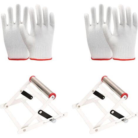 Gants de sécuritéSupport pour machine de découpe avec gants de travail. Support multifonctionnel pour le travail du bois (2 pièces). (1/4)