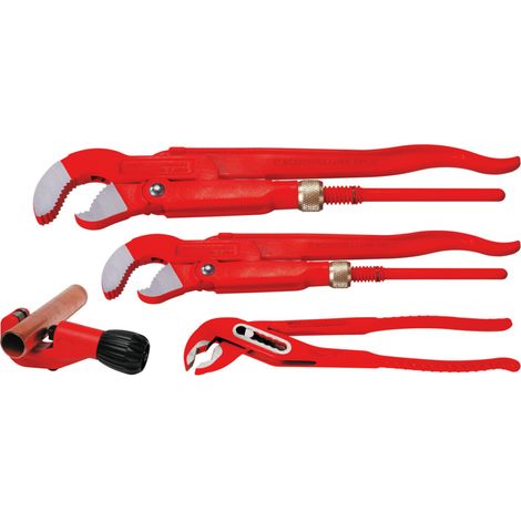 ROTHENBERGER Zangenset - TC35, Wapu10", Eckrohrzange 1" und 1.1/2" - 070135X (1/2)
